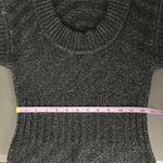 Armani Exchange Short Sleeve Charcoal Gray Sweater Dress Size Small Black Photo 9