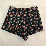 Forever 21 Green Pink Cream Floral Boho High Waisted Waist Rise Shorts JUNIORS S Photo 1