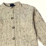 VTG Acorn 100% British Wool Aran Cable Knit Size Large Fisherman Sweater Unisex Photo 1