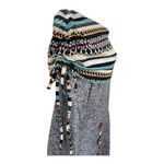 Knit Maxi Dress Gray Tribal
Print Cowl Neck Long Sleeve A Photo 5