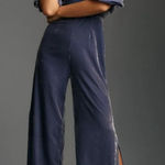 Anthropologie Femme Velvet Blue Jumpsuit New With Tags Size 12 Photo 0