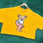 Grateful Dead yellow Crop Top Size Extra Large Photo 2