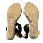 Brash  Women 11 Rhinestones Wedge Platform Heel Black‎ Open Toe Sandals  Party Photo 4