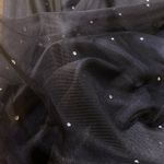 Betsy and Adam Vtg 90s Y2K Black Tulle Retro 50s Pinup Strapless Prom Tea Cupcake Swing Dress Photo 4