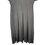 Vintage Adele Simpson Black V Neck Long Sleeve Bow Rhinestone Midi Dress Size 10 Photo 4