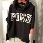 PINK - Victoria's Secret Victoria’s Secret PINK Turtle Neck Pullover size M missing drawstring tiny stain Photo 4