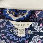 Lucky Brand Cottagecore Floral Long Sleeve Tie Waist Purple Pink Dress XS Photo 5