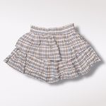 Aerie  Tiered Plaid Mini Skirt Cotton Modal Blend Size Small Photo 6