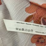 Free People Intimately Orange Combo Garden Party Shoulder Tie Floral Maxi Dress Photo 4