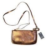 Joy Susan NWT  Liquid Metal Copper Mini Crossbody Wristlet Purse 9"x4.5" Stylish Photo 0