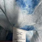 Madewell linen 6 Indigo Shibori blue Tie Dye Skirt Lined Photo 5