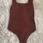 Abercrombie & Fitch 90’s seamless brown red square neck bodysuit Photo 0