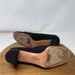Salvatore Ferragamo  Pumps Womens Black‎ Block Heel Logo Plaque Size 6 AA Photo 8