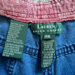 Ralph Lauren Lauren ‎ Vintage Denim Shorts 14W Utility Carpenter 90s Y2K Cotton Photo 4
