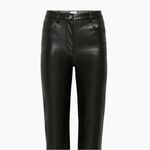Wilfred Aritzia  The Melina Vegan Leather Pant in Black Womens size 8 Photo 2
