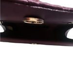 Badgley Mischka Satin Evening Clutch in Dark Blue Photo 3