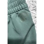 PINK - Victoria's Secret PINK Victoria Secret Green Lined Mini Shorts Size Medium Pocket Women's‎ Photo 1