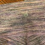 Lululemon Purple Striped High Rise Wunder Under Crop Photo 1