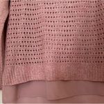 st. john's bay Women's sweater. sheer bottom edge. Medium. light pink/mauve color Photo 1