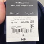 Worthington Straight Leg Dress Pants Size 14 Career Office Blue Women High Rise Photo 5