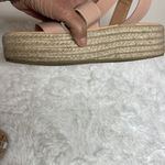 Lulus  Wedged Sandals Sz 8.5 Pale Pink with braided Wedge Photo 7