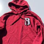 Bebe  Black Red White Women's Logo Hoodie with Drawstring Activewear Sportswear M Photo 2