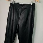 White Fox Boutique White Fox Show it Off Black Vegan Leather Flare Pants Photo 8