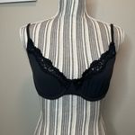 SKIMS  women’s fits everyone lace bralette unlined color onyx 34C Photo 1