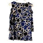 Susan Graver  Blouse Women's Size XXS Colorful Geometric Stretchy Career Formal‎ Photo 1