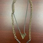 Urban Outfitters  Geometric Two Tone Gold Silver Double Layer Necklace Photo 4
