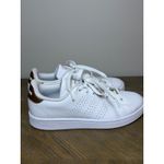 Adidas  Advantage Base Cloudfoam Comfort White Gold Women's Sneakers Shoes Sz 9.5 Photo 2