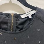 Ro & De Anthropologie Black Short Sleeve Mini Dress Small Photo 2