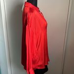 Lush Clothing NWT LUSH Women’s Relaxed Fit Fiery Red Pullover Dressy Henley Blouse Photo 5