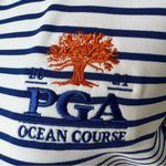 Ralph Lauren RLX UV Protection Wicking Mini Island Daisy PGA Golf 1/4 Zip Medium Blue Photo 4