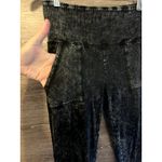 Olivia Rae Livi  lounge pants Size M vintage black high waisted Comfy  acid wash Photo 1