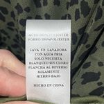 Sadie & Sage Womens Olive Green Animal Print Mini Dress Long Sleeve Small NWT Photo 9