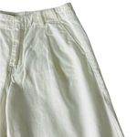 PILCRO High Rise Pleated Culottes Wide Leg Cropped Jeans White Denim Size 27 Photo 3