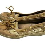 Sperry Top Sliders Brown with Gold accents 7.5M Photo 0