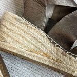 Eileen Fisher  Willow Bronze Wedge Espadrille Leather Sandals Open Toe Photo 14