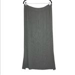 Escada Womens Pleated Maxi Skirt Sz 40 Grey Rayon Stretch Knit Gray Photo 1