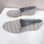 Keds Tennis Shoes Women Sz 8 Double Decker' Striped Blue & Beige Slip-On Casual Photo 2