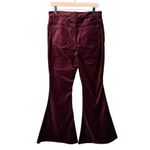 Good American Good Skate Velvet Velour High Rise Wide Leg Pants Red Size 30 Photo 2