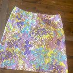 Talbots  lavender garden floral skirt size 12 Photo 0