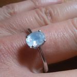 Moon Glow Moonstone Lunar Radiance Sterling Silver Ring (Size 11) Photo 1