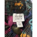 Peyton Jensen‎ Womens Large Black Floral Maxi Dress Sleeveless Smocked Waist Photo 5