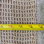 Loft  Womens Fringe‎ Scarf Metallic Gold Crochet Open Weave Lightweight Shawl Photo 6