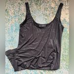 Vintage Y2K Hypnotik black disco mirror sleeveless mini tank dress, size large Photo 2