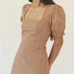 Lykke wullf fig dress in pecan Puff Sleeve Sundress with Square Neck medium Brown Photo 0