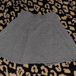 Banana Lemon Black & White Polkadot Mini Skater Skirt Sz. S Photo 0