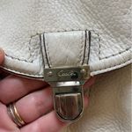 Coach Vtg Poppy Avery hobo/crossbody bag white pebbled leather Photo 9